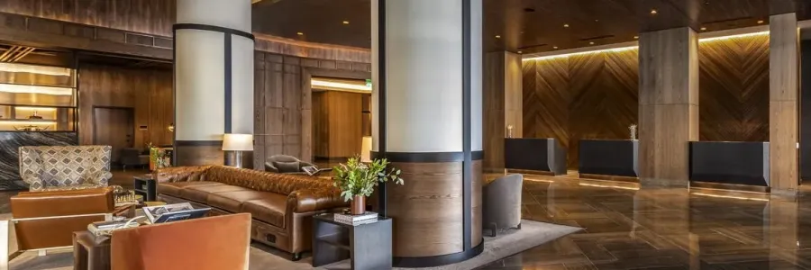 Omni hotel lobby.